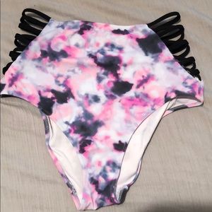 VS PINK high waisted bikini bottoms small
